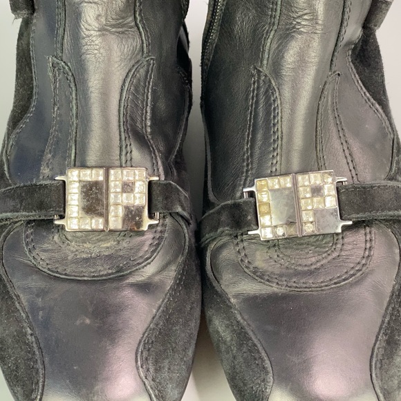 Cesare Paciotti Leather and Suede Tall Boots - Picture 5 of 8